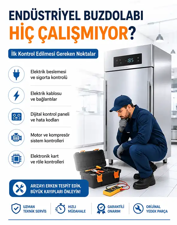 Endüstriyel Buzdolabı Hiç Çalışmıyor