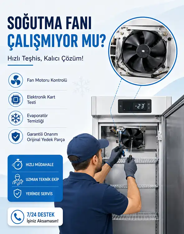 Endüstriyel Buzdolabı Soğutma Fanı Çalışmıyor