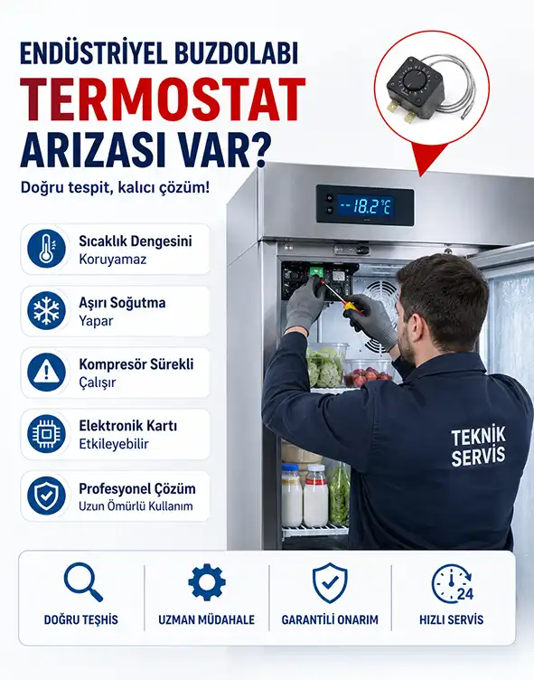 Endüstriyel Buzdolabı Termostat Arızası